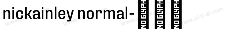 nickainley normal字体转换
